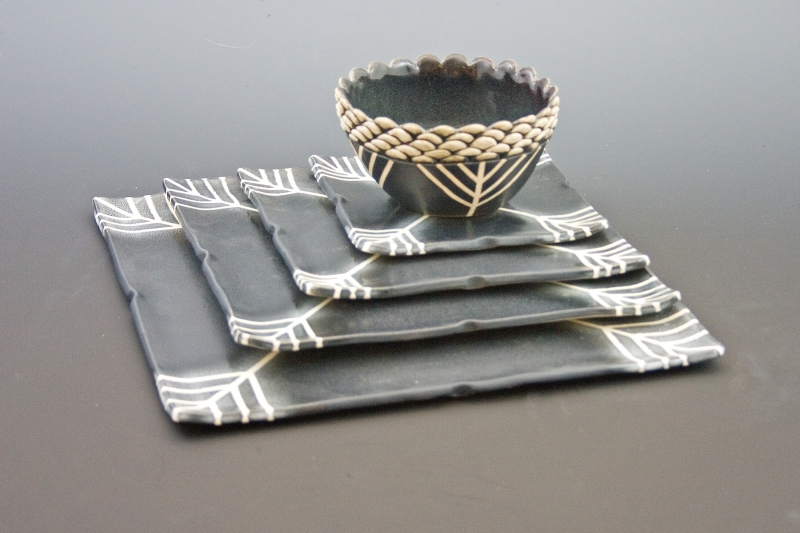 5 pc. Tableware Set, Snowflake Series