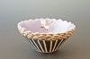 B/W Reed Series Vessel (Lavender)